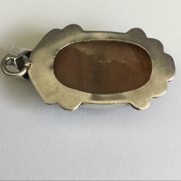 .925 Sterling Silver Tigers Eye Pendant - Picture 3 of 4